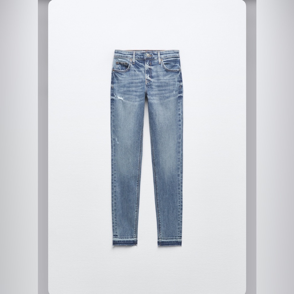ZW MID-RISE SKINNY JEANS - Picture 5 of 7